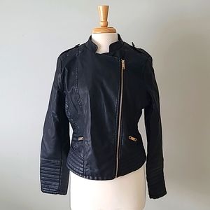 Philomena Petti Faux Leather Jacket XL